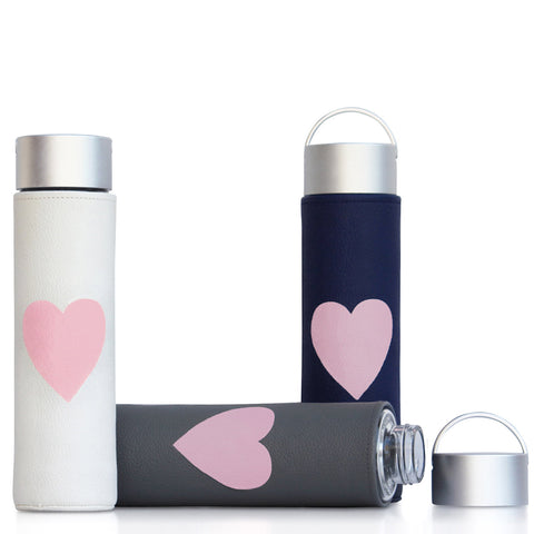 Glass Water Bottle Inspired LOVE - Liquidsands