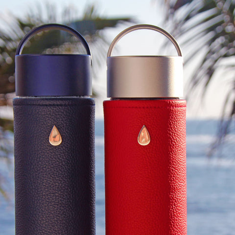 Glass Water Bottle CLASSIC Fire - Liquidsands