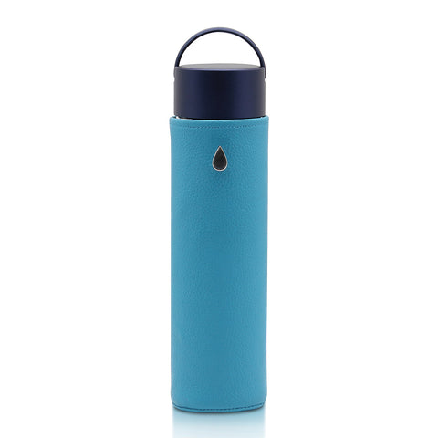 Glass Water Bottle CLASSIC Sky Blue - Liquidsands