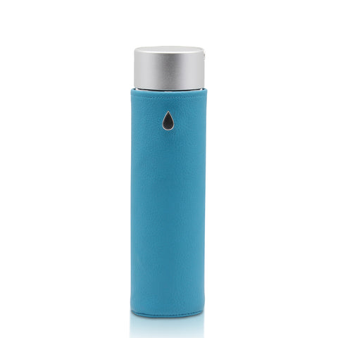 Glass Water Bottle CLASSIC Sky Blue - Liquidsands